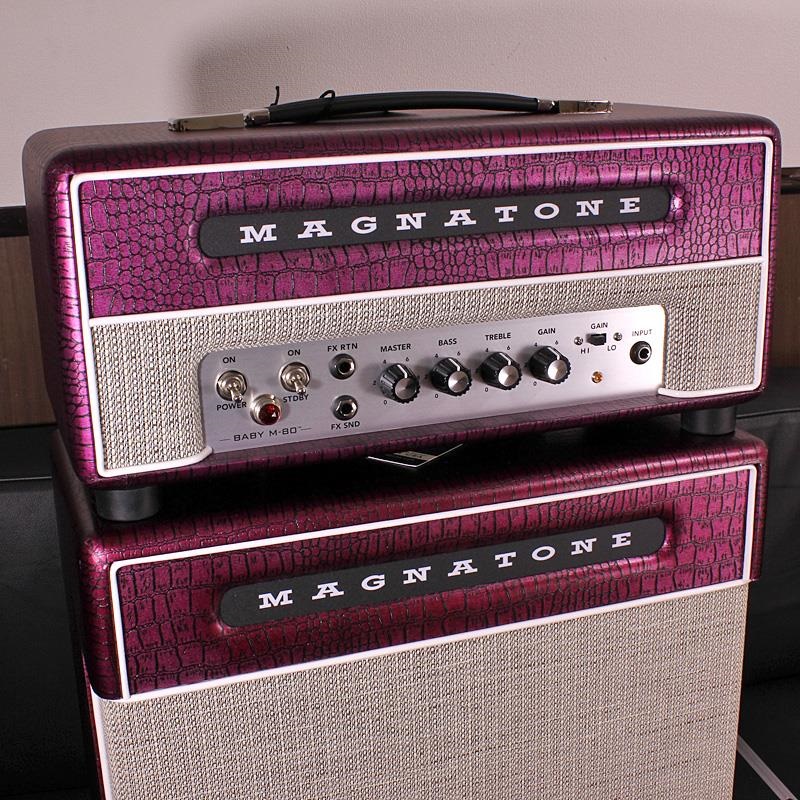 Magnatone Billy Gibbons Collection Baby M-80 Head & 1x10 Cabinet Set CHROME GRAPE 画像5