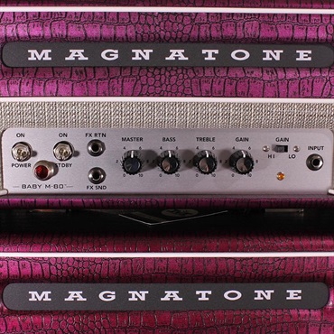 Magnatone Billy Gibbons Collection Baby M-80 Head & 1x10 Cabinet Set CHROME GRAPE 画像6