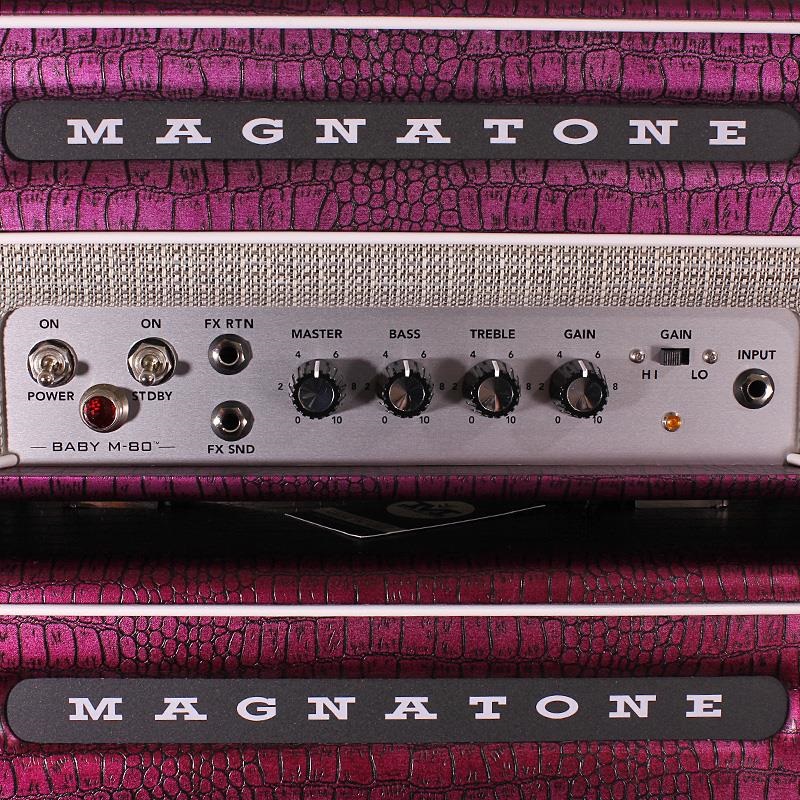 Magnatone Billy Gibbons Collection Baby M-80 Head & 1x10 Cabinet Set CHROME GRAPE 画像6