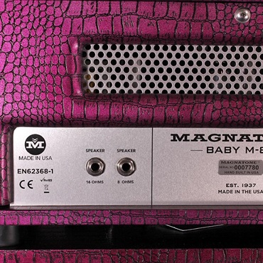 Magnatone Billy Gibbons Collection Baby M-80 Head & 1x10 Cabinet Set CHROME GRAPE 画像7