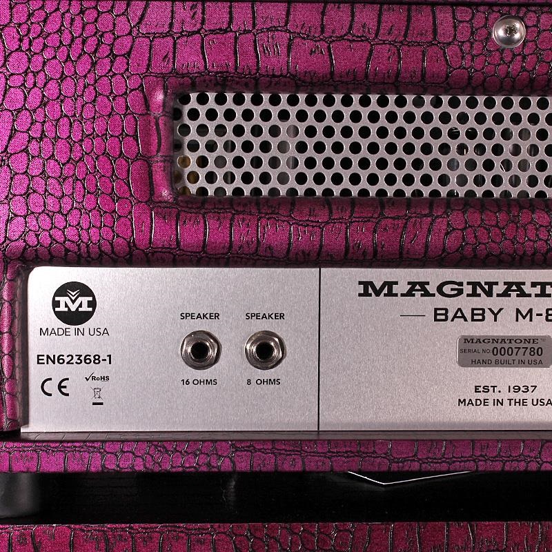 Magnatone Billy Gibbons Collection Baby M-80 Head & 1x10 Cabinet Set CHROME GRAPE 画像7