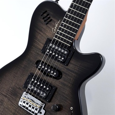 Godin XTSA(Synth-Acces) Trans Black Flame 展示特価 画像3