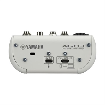 YAMAHA AG03MK2 W + OYAIDE製高品質USBケーブルセット (ヤマハ)(USBミキサー)(配信用インターフェース)(Type C to C 1.0m)(オヤイデ) 画像3