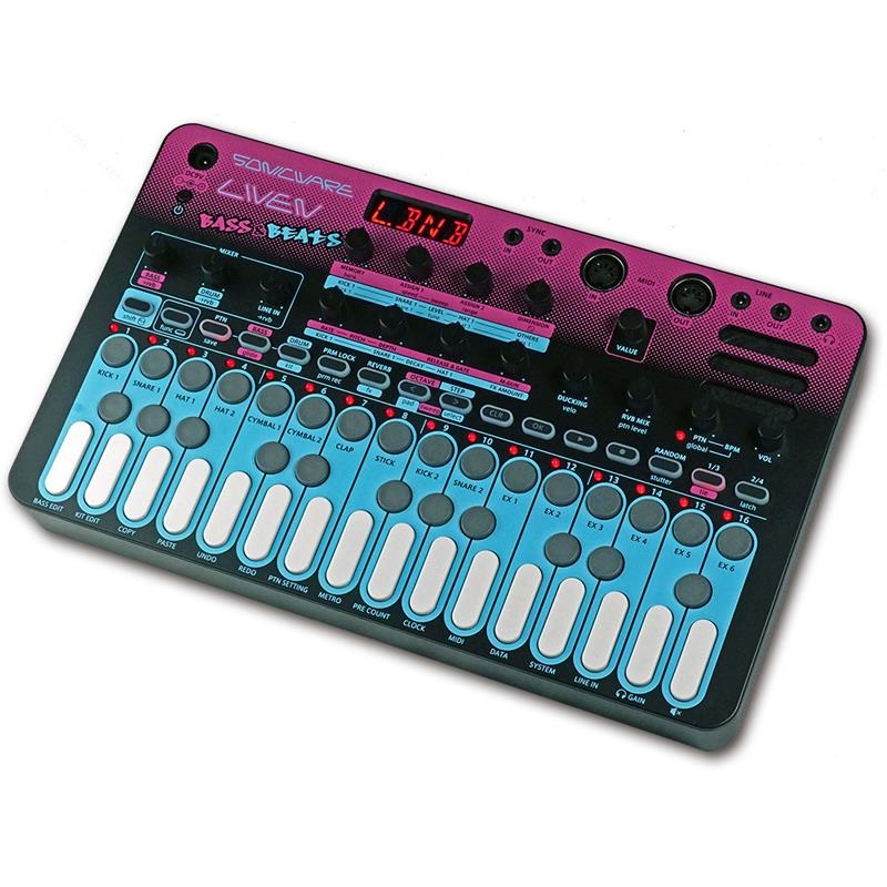 SONICWARE LIVEN BASS&BEATS (台数限定・純正アダプター付き特価！) ソニックウェア Wavetableベースシンセ / リズムマシン 画像1