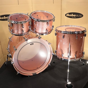 YAMAHA Absolute Hybrid Maple 4pcs Drum Set - ピンクシャンパンスパークル [AMB2216-PCS + AMP6F3-PCS] 画像1