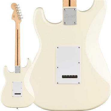 Squier by Fender FSR Affinity Series Stratocaster White Pickguard (Olympic White / Laurel Fingerboard) 画像1