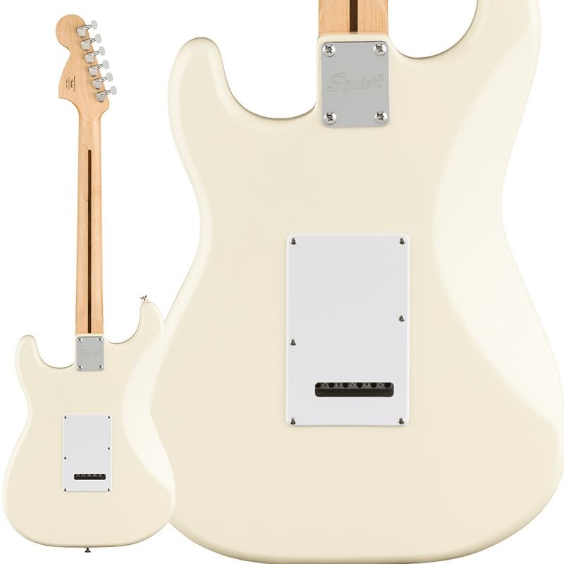 Squier by Fender FSR Affinity Series Stratocaster White Pickguard (Olympic White / Laurel Fingerboard) 画像1