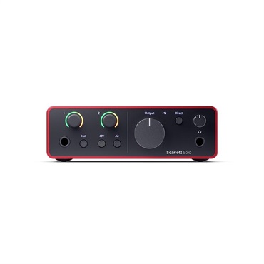 Focusrite Scarlett Solo Studio gen4 + OYAIDE製高品質USBケーブルセット(Type C to C 1.0m)(コンデンサーマイク/ヘッドフォン/マイクケーブル付属・スタジオパック)(2in2out・USB-C オーディオインターフェイス)(フォーカスライト)(オヤイデ)【Cubase LE付属】 画像4