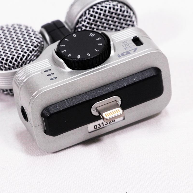 ZOOM MSステレオコンデンサーマイク iQ7 MSステレオマイクロフォン