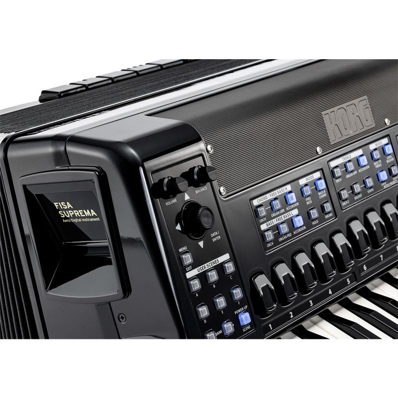 KORG 【予約商品・2025年秋頃発売予定】FISA SUPREMA PIANO ピアノ式 電子アコーディオン (FSUP-P MBK) AERO DIGITAL INSTRUMENT コルグ フィサ スプレーマ 画像3