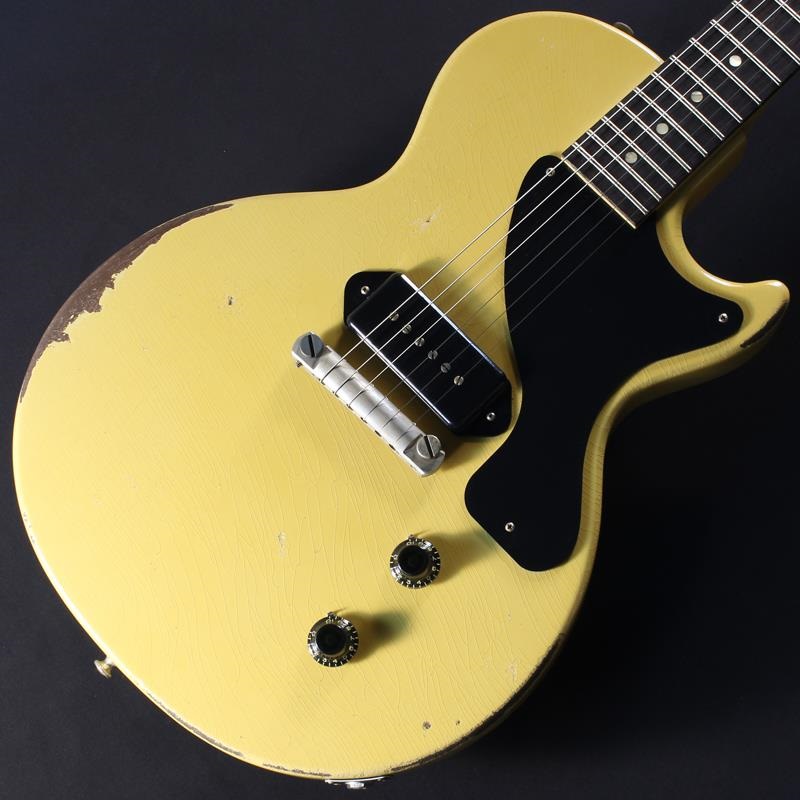 Gibson Murphy Lab 1957 Les Paul Junior Single Cut TV Yellow Heavy Aged #742495 画像2