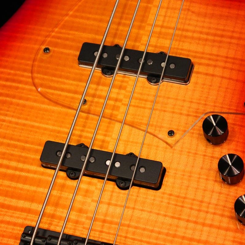 Kikuchi Guitars Custom 4st J Bass (Flame Maple Top / Cherry Sunburst) 画像2