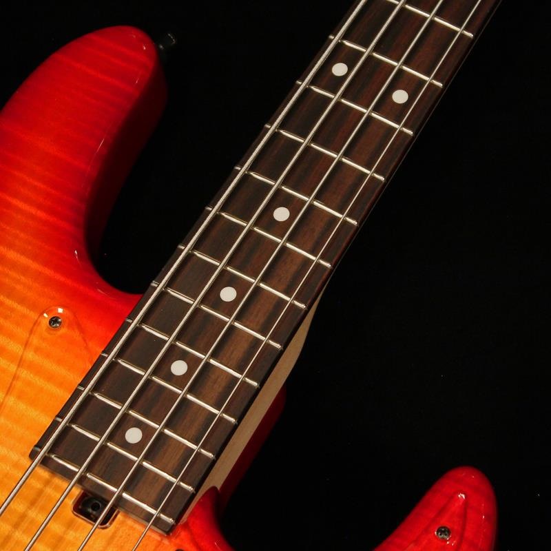Kikuchi Guitars Custom 4st J Bass (Flame Maple Top / Cherry Sunburst) 画像5