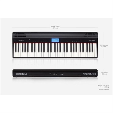 Roland GO:PIANO Entry Keyboard (GO-61P)+CB-GO61（専用キャリングケースセット） レインカバー付き 画像6