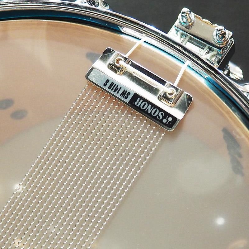 SONOR USED 中古 SQ2 System Snare Drum - Beech Thin 14×8 - Vintage Azule - 画像7