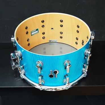 SONOR USED 中古 SQ2 System Snare Drum - Beech Thin 14×8 - Vintage Azule - 画像8