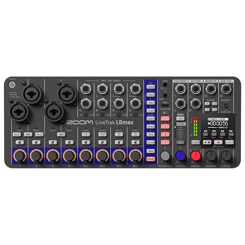 ZOOM 【予約商品・9月下旬発売予定】LiveTrak L6max (ズーム)(デジタルミキサー)(レコーダー)(オーディオインターフェース)(32bitフロート対応)(12入力／14トラック録音) 画像1