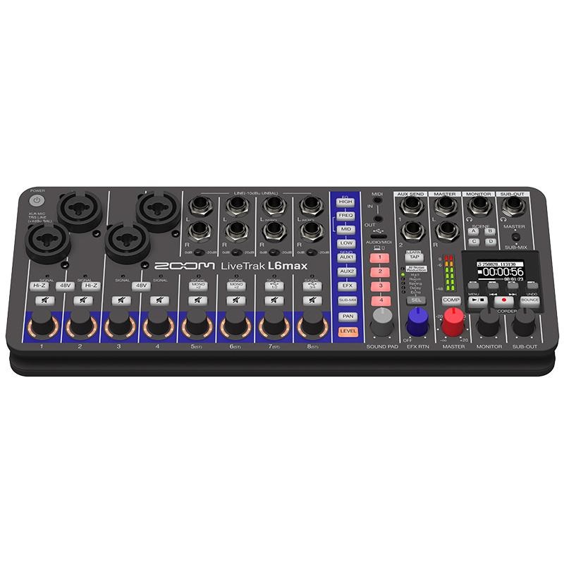 ZOOM 【予約商品・9月下旬発売予定】LiveTrak L6max (ズーム)(デジタルミキサー)(レコーダー)(オーディオインターフェース)(32bitフロート対応)(12入力／14トラック録音) 画像2