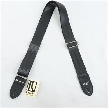 Couch Guitar Strap All Plain Black Vegan 画像2