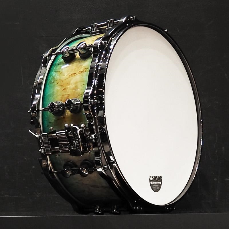 SONOR 【イケベ楽器店創業50周年記念モデル】SQ2 System Snare Drum - Maple Vintage 14x6 - Blue Burst on Scandinavian Birch 画像3