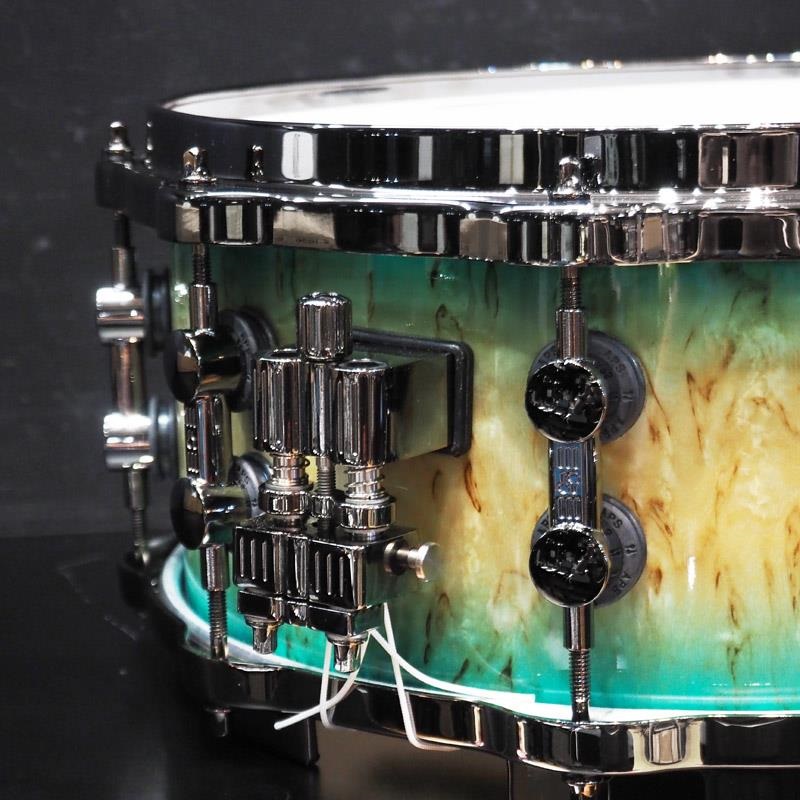 SONOR 【イケベ楽器店創業50周年記念モデル】SQ2 System Snare Drum - Maple Vintage 14x6 - Blue Burst on Scandinavian Birch 画像6