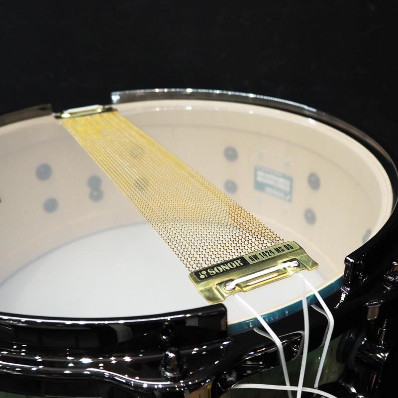 SONOR 【イケベ楽器店創業50周年記念モデル】SQ2 System Snare Drum - Maple Vintage 14x6 - Blue Burst on Scandinavian Birch 画像7