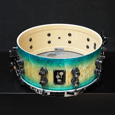 SONOR 【イケベ楽器店創業50周年記念モデル】SQ2 System Snare Drum - Maple Vintage 14x6 - Blue Burst on Scandinavian Birch 画像8