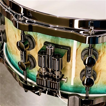 SONOR 【イケベ楽器店創業50周年記念モデル】SQ2 System Snare Drum - Maple Vintage 14x6 - Blue Burst on Scandinavian Birch [No.22773] 画像2