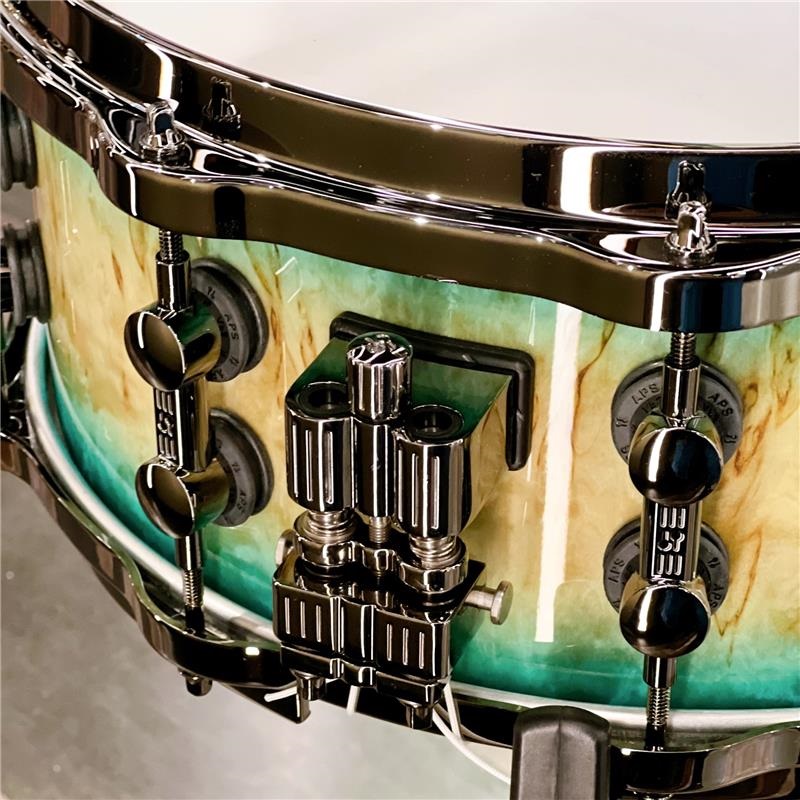 SONOR 【イケベ楽器店創業50周年記念モデル】SQ2 System Snare Drum - Maple Vintage 14x6 - Blue Burst on Scandinavian Birch [No.22773] 画像2