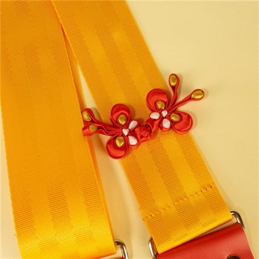 tsundrum_chan バタフライチャイナボタンギターストラップ 画像3