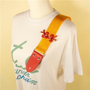 tsundrum_chan バタフライチャイナボタンギターストラップ 画像5