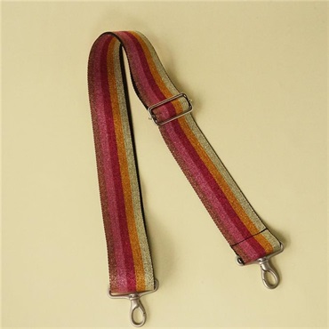 tsundrum_chan ラメレインボーショルダーストラップ for ペダルケース　ピンク 画像1