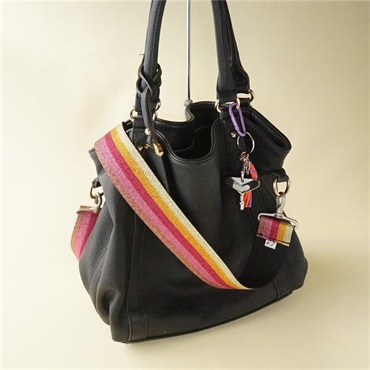 tsundrum_chan ラメレインボーショルダーストラップ for ペダルケース　ピンク 画像4