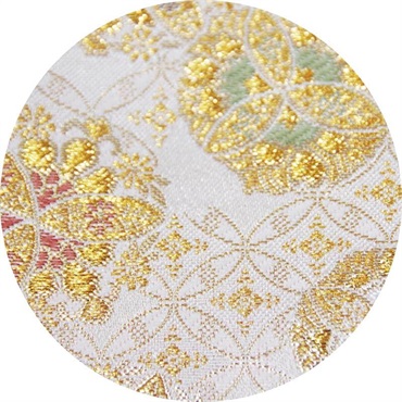 Daiking Corporation 西陣織りギターストラップ DGS-NKSH-60 金欄七宝白金柄 画像1