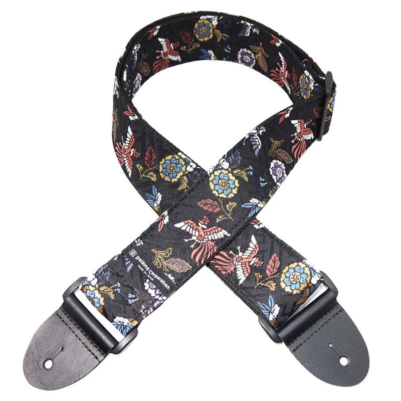 Daiking Corporation 西陣織りギターストラップ DGS-NSHO-60 紗綾形鳳凰柄 画像2