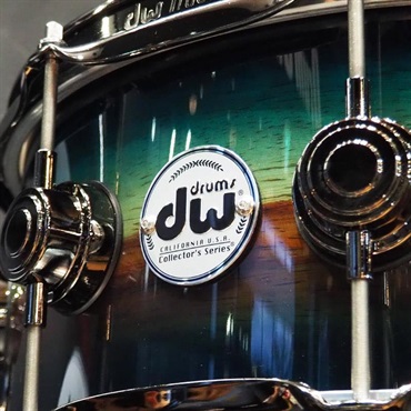 dw Collector's SonicPly Snare Drum 14x5.5 [Natural to Quick Royal Blue Burst over Horizontal Padauk] 画像2