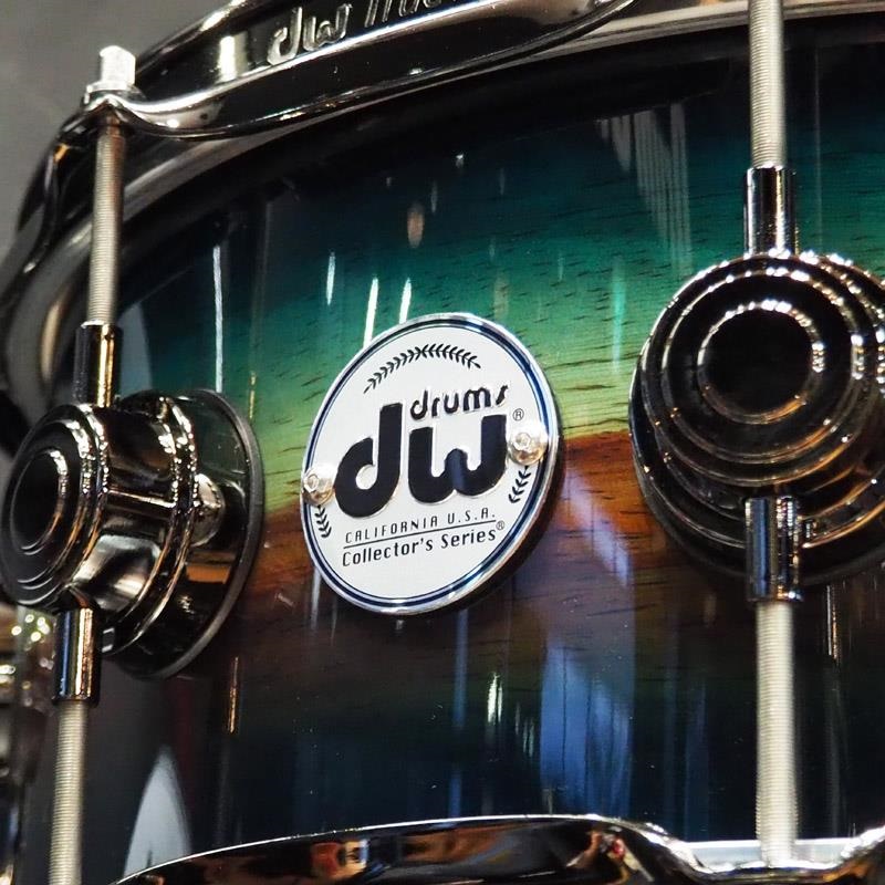 dw Collector's SonicPly Snare Drum 14x5.5 [Natural to Quick Royal Blue Burst over Horizontal Padauk] 画像2