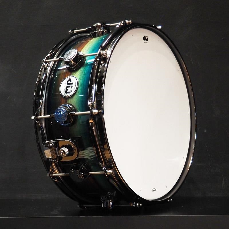 dw Collector's SonicPly Snare Drum 14x5.5 [Natural to Quick Royal Blue Burst over Horizontal Padauk] 画像3