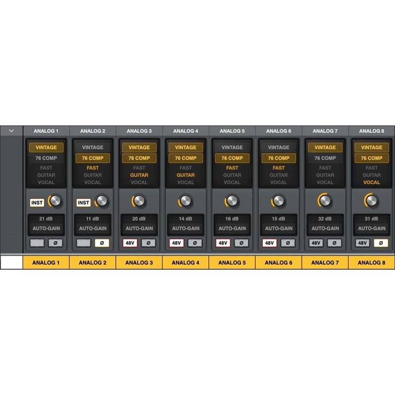 Universal Audio 【予約商品・10月中旬以降発売予定】Volt 876 USB Recording Studio (32bit interger/192kHz・iOS対応USB-Cオーディオインターフェイス)(8chマイクプリアンプ搭載)(ユニバーサルオーディオ)(LUNA DAWソフト付属) 画像5
