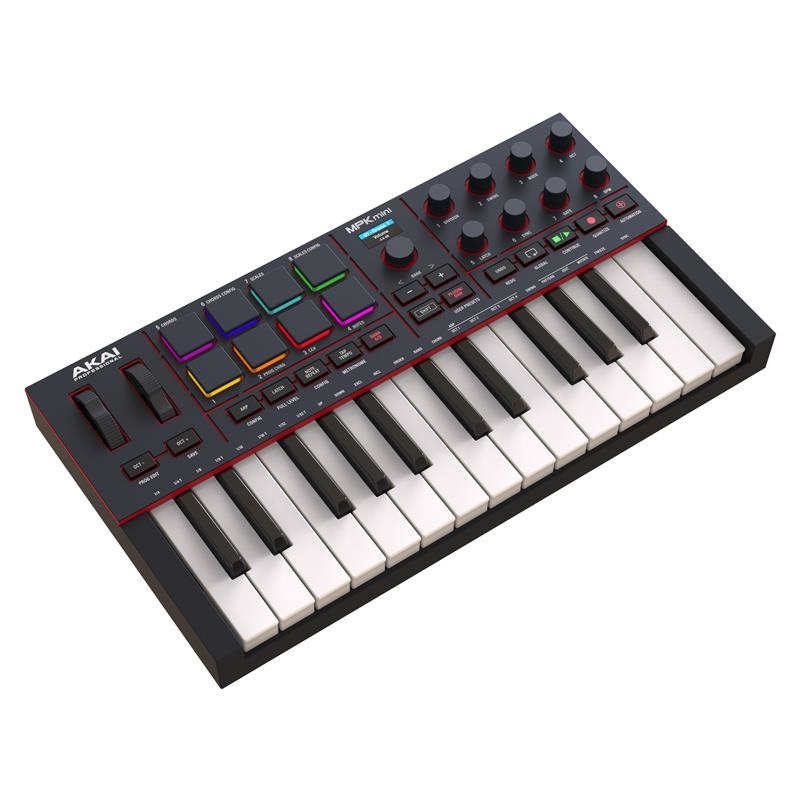 AKAI MPK Mini IV Black  (25鍵USB-MIDIキーボードコントローラー) (アカイ)(エムピーケーミニ) 画像1
