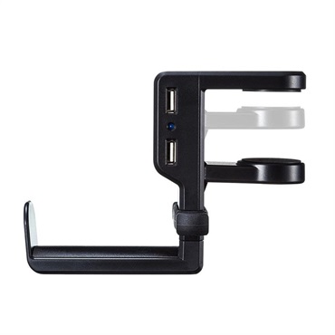 SANWA SUPPLY PDA-STN29BK (ブラック)(サンワサプライ)(ヘッドホンフック)(ヘッドホンハンガー)(回転式) 画像1