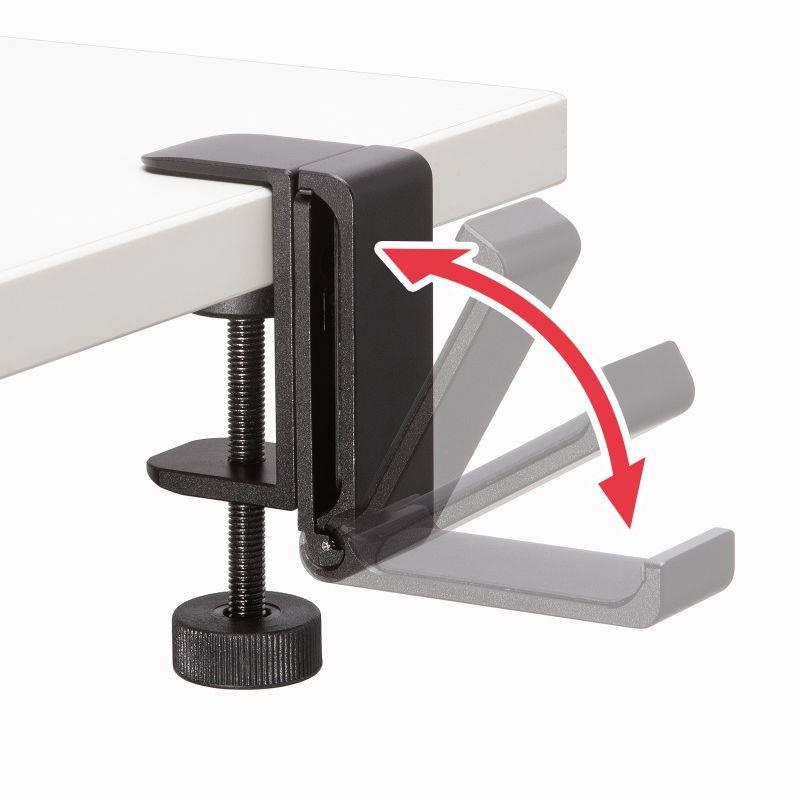 SANWA SUPPLY PDA-STN86BK (ブラック)(サンワサプライ)(ヘッドホンフック)(ヘッドホンハンガー)(金属製) 画像1