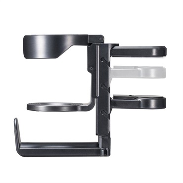 SANWA SUPPLY PDA-STN71BK (ブラック)(サンワサプライ)(ヘッドホンフック)(ヘッドホンハンガー)(回転式)(ドリンクホルダー付き) 画像2