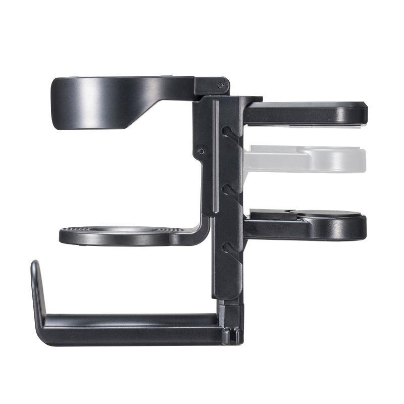 SANWA SUPPLY PDA-STN71BK (ブラック)(サンワサプライ)(ヘッドホンフック)(ヘッドホンハンガー)(回転式)(ドリンクホルダー付き) 画像2