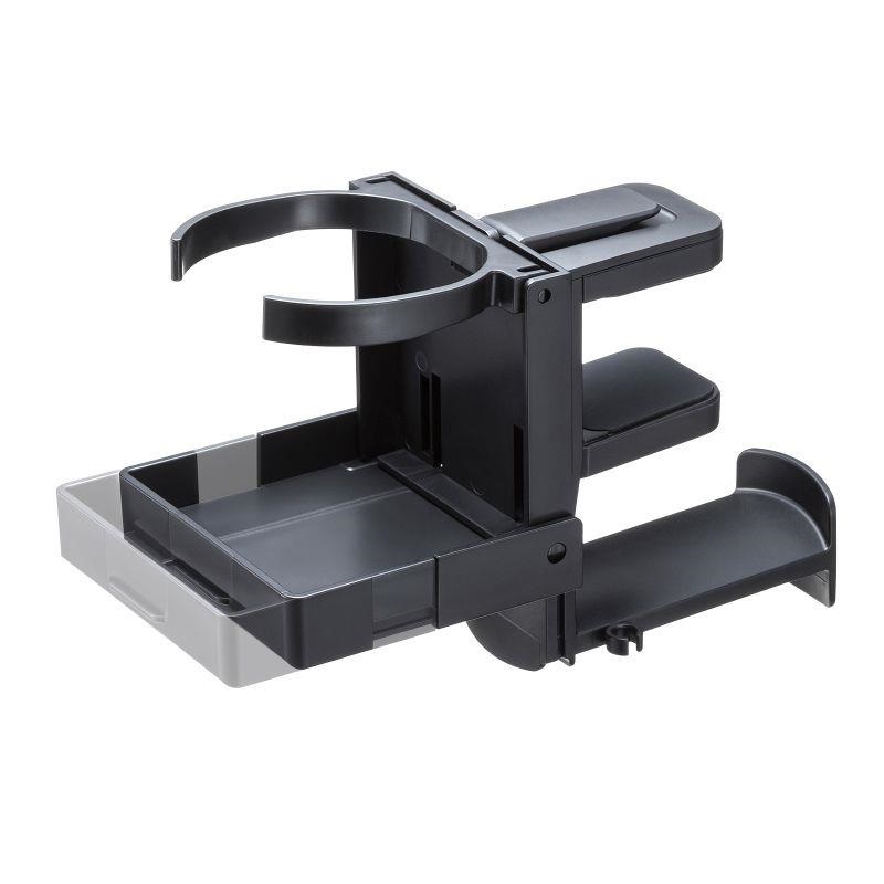 SANWA SUPPLY PDA-STN74BK (ブラック)(サンワサプライ)(ヘッドホンフック)(ヘッドホンハンガー)(ドリンクホルダー付き) 画像8