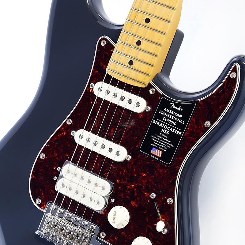 Fender USA American Professional Classic Stratocaster HSS (Faded Black/Maple) 画像3
