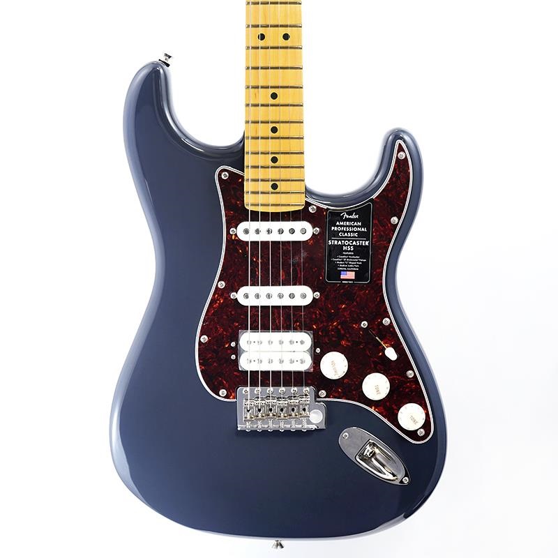 Fender USA American Professional Classic Stratocaster HSS (Faded Black/Maple) 画像9