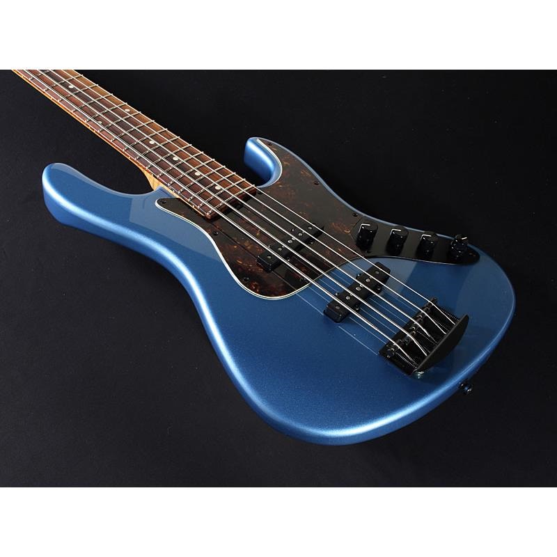 Kikuchi Guitars Custom 5st J Bass African Mahogany Body / Cocobolo Fingerboard (Pelham Blue) 画像4