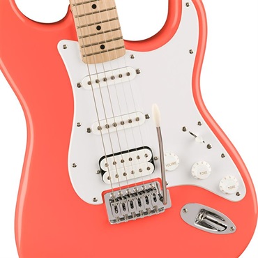 Squier by Fender Squier Sonic Stratocaster HSS (Tahitian Coral/Maple) 画像3