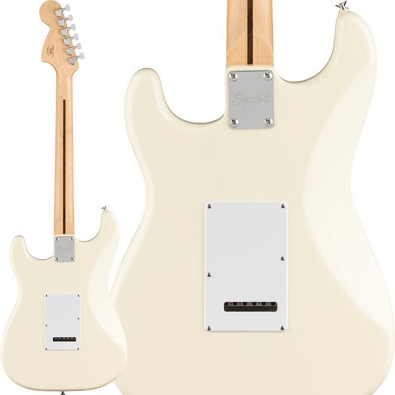 Squier by Fender FSR Affinity Series Stratocaster White Pickguard (Olympic White/Laurel) 画像1